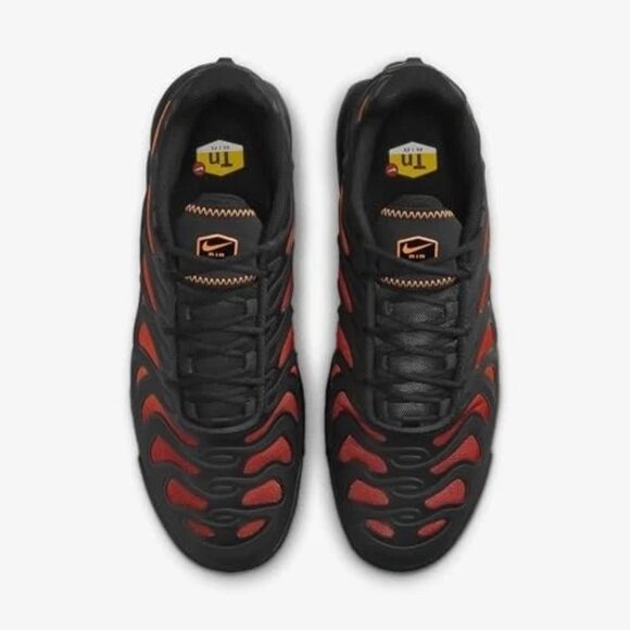 New Nike Air Max Plus Drift Men's Running Shoes Black Dragon Red Size 9 - Picture 4 of 5